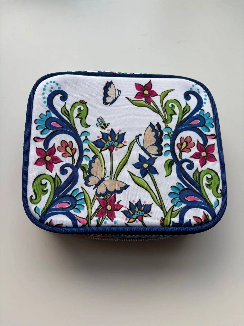 Brighton Blue Butterfly Floral Jewelry Case for Travel